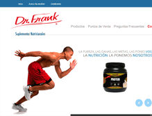 Tablet Screenshot of productosdrfrank.com
